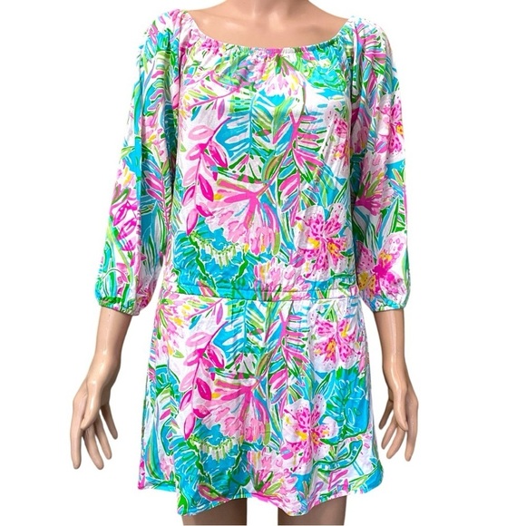 Lilly Pulitzer LANA SKORT ROMPER Lily of the Jungle Size Small - Picture 2 of 7